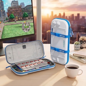 Estuche de Almacenamiento Serie Space Cat para Nintendo <span class=keywords><strong>Switch</strong></span> 2, Bolsa Protectora Rígida de EVA a Prueba de Golpes con 12 Ranuras para Tarjetas de Juego - Product Image 6