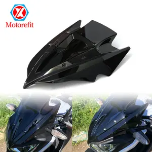 Déflecteurs de pare-brise à Double bulle pour moto Kawasaki Z250 Z300, vente en gros, 2013 — 2016