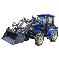 MAP504 Traktor Taman Kecil Pertanian Stabil 50hp, dengan Loader Ujung Depan dan Backhoe