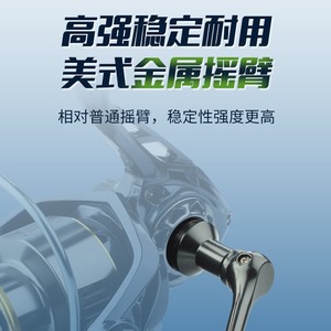 Spinning Reels All Metal Spool Deep Blue S Long Casting Lure Fishing Reel With Stable Metal Arm - Product Image 1