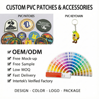 Patchs adhésifs en caoutchouc PVC personnalisés Aosheng Garment, PVC souple 3D, taille personnalisée, pas de minimum pour les chaussures et les sacs