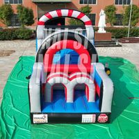 Parcours d'obstacles gonflable à prix avantageux, usage commercial, château gonflable durable avec toboggan pour la location événementielle
