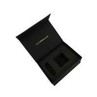 Boîte d'emballage pour parfum en carton noir solide, flacon de 30 ml