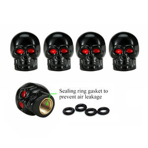 Capuchon <span class=keywords><strong>de</strong></span> <span class=keywords><strong>valve</strong></span> <span class=keywords><strong>de</strong></span> pneu universel en forme <span class=keywords><strong>de</strong></span> crâne pour voiture, bus, moto - Product Image 6