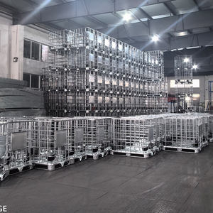 Cage en acier galvanisé haute résistance <span class=keywords><strong>pour</strong></span> IBC et accessoires <span class=keywords><strong>pour</strong></span> conteneurs IBC <span class=keywords><strong>pour</strong></span> réservoirs IBC de <span class=keywords><strong>1000</strong></span> <span class=keywords><strong>litres</strong></span>, palettes/réservoirs/capsules/vannes - Product Image 5