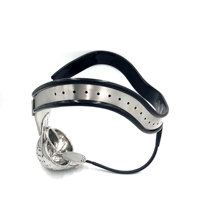 Cinturón de Castidad Masculino de Acero Inoxidable Black Emperor con Jaula para Pene, 100% Impermeable, Dispositivo de Bondage BDSM para Hombres