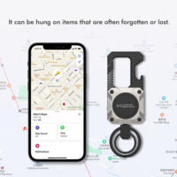 Porte-clés Miroddi, compatible avec Apple Find My, porte-clés de voiture avec suivi GPS