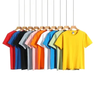 200g Cotton Unisex T Shirt Men Women Your Customized Printed Logo Loose Leisure Top Tees Men Clothes Plus Size 4XL