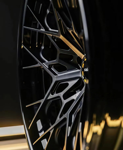 Jantes en alliage forgé sur mesure pour Mercedes et Audi, design concave noir semi-brillant, 5x112/114.3/120, Classe C, Classe E, Série 3/4, 6061 T6 - Product Image 3