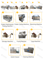 Kleine Capaciteit Automatische Frietproductielijn Hete Verkoop Fabrieksprijs Professionele Fabricage Aardappelchips Machinelijn