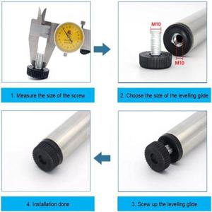 Patas Ajustables para Muebles Resistentes a la Corrosión y Antideslizantes a Precio Económico, Patas de Plástico Ajustables para Sala de Estar y Estanterías - Product Image 5