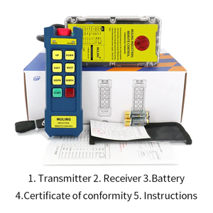 Receptor de transmisor de radio de grúa inteligente de fábrica superventas IP68 + de control remoto industrial de plástico metálico para CA, 2 unidades - Product Image 4