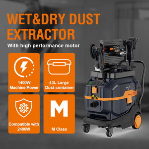 MAXXT HEAP Commercial Electric 3800W 43L Dust <strong>Extractors</strong> Wet Dry Vacuum <strong>Cleaner</strong> With Auto Filter Clean System Sander Shelft - Product Image 6