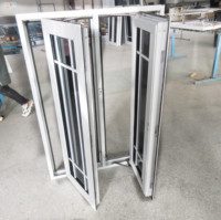Ventana Abatible de Aluminio con Rotura de Puente Térmico Estándar para América del Norte, Insonorizada y de Ahorro Energético para la Construcción de Viviendas