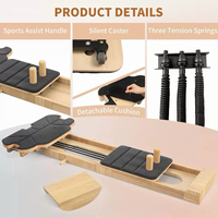 Machine d'entraînement Pilates Reformer portable sur mesure de haute qualité, avec plateau en bois haute densité, légère et pliable pour usage domestique et commercial