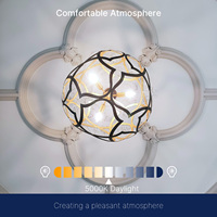 B11 LED bougie ampoule 5000K lumière du jour E12 candélabre Base 550 Lumens équivalent 60W pour éclairage décoratif en gros