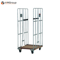 Chariot à roulettes en acier métallique pour entrepôt industriel personnalisé, durable, à double face