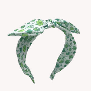 Kleidung mit irischem Motiv für das St. Patrick's Day-Festival, St. Patrick's Day-Stirnband mit Hasenohren für Damen, Kleeblatt-Kopfbedeckung für Feiertagspartys - Product Image 3