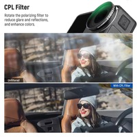Ensemble de filtres ND Yiscaxia pour caméra d'action Osmo Action 4, accessoires pour caméra d'action, cadre en alliage d'aluminium, verre optique multicouche HD personnalisé