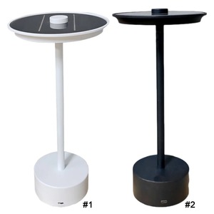 Solar LED Cordless Table Lamp Rechargeable Metal Table Lamp 3 Gears Simple Atmosphere <b>Light</b> for Hotel Bar Bedroom Decor - Product Image 1