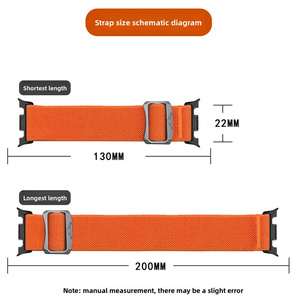 Pulsera de tela trenzada, banda deportiva ajustable de nailon elástico para <span class=keywords><strong>Samsung</strong></span> <span class=keywords><strong>Galaxy</strong></span> <span class=keywords><strong>Watch</strong></span> 8 40mm 44mm, accesorios de <span class=keywords><strong>correa</strong></span> - Product Image 2