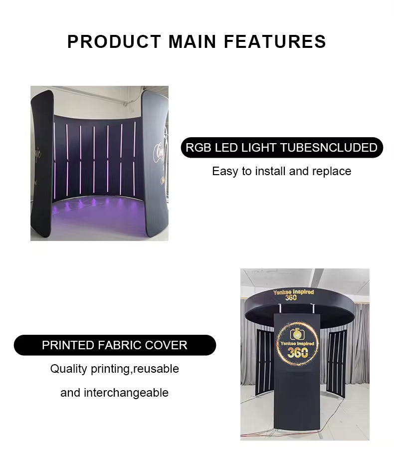 360 photobooth enclosure