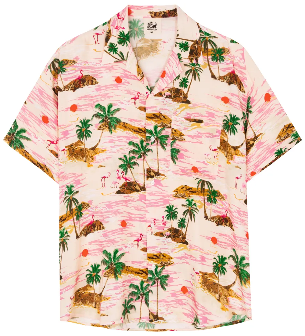 New Design Wholesale Polyester Fashion Printed Mens Summer Short Sleeve Aloha Beach Hawaiian Shirts for Men