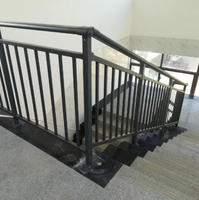 Balustrade en tube d'aluminium ZJ couleur personnalisée avec double rail supérieur pour projets de balcons et de terrasses de villas