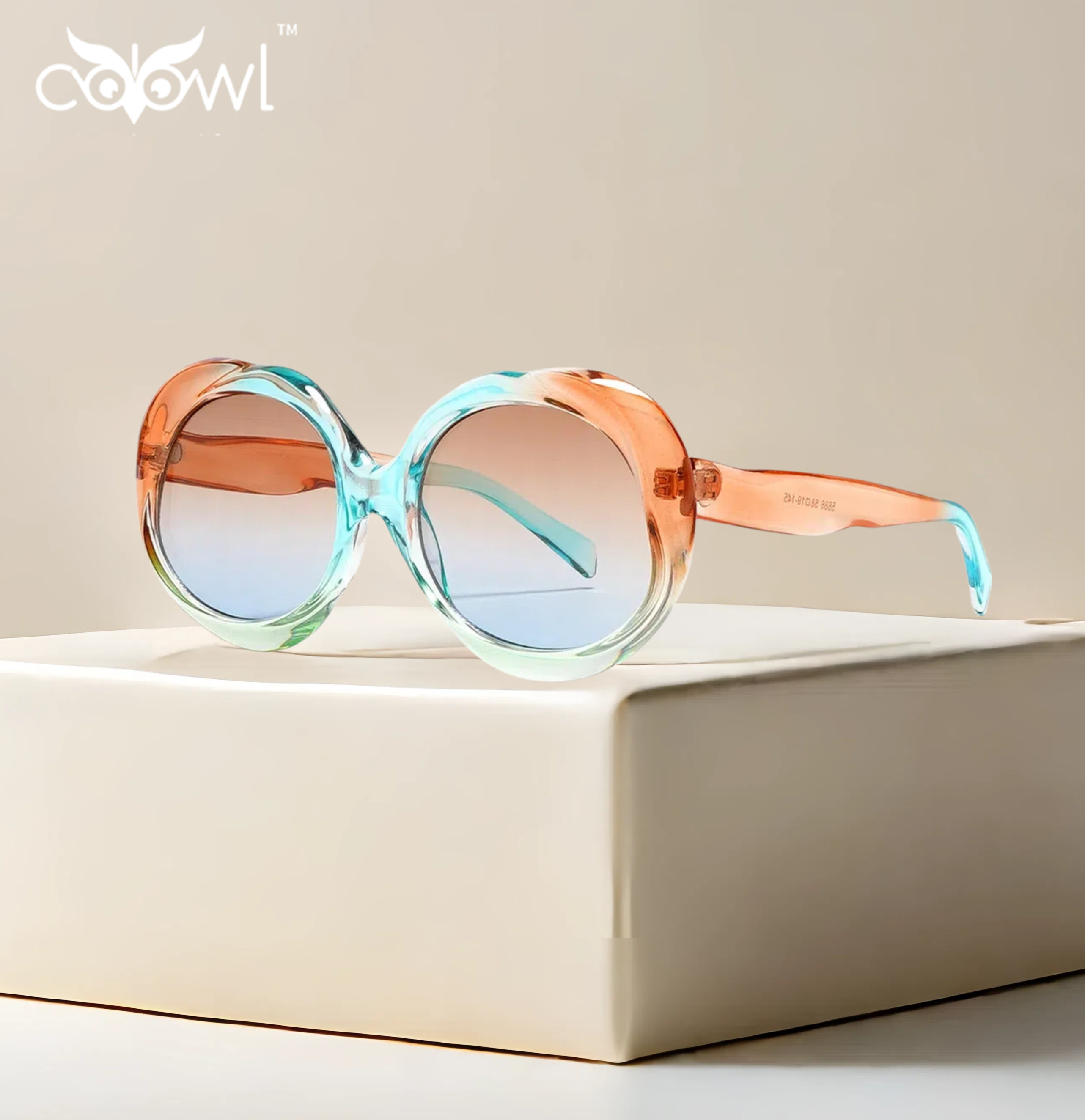 Luxury Retro Square Sunglasses for Women High Quality UV400 Polarized Clear Light Blue Vintage Designer Shades TAC Material