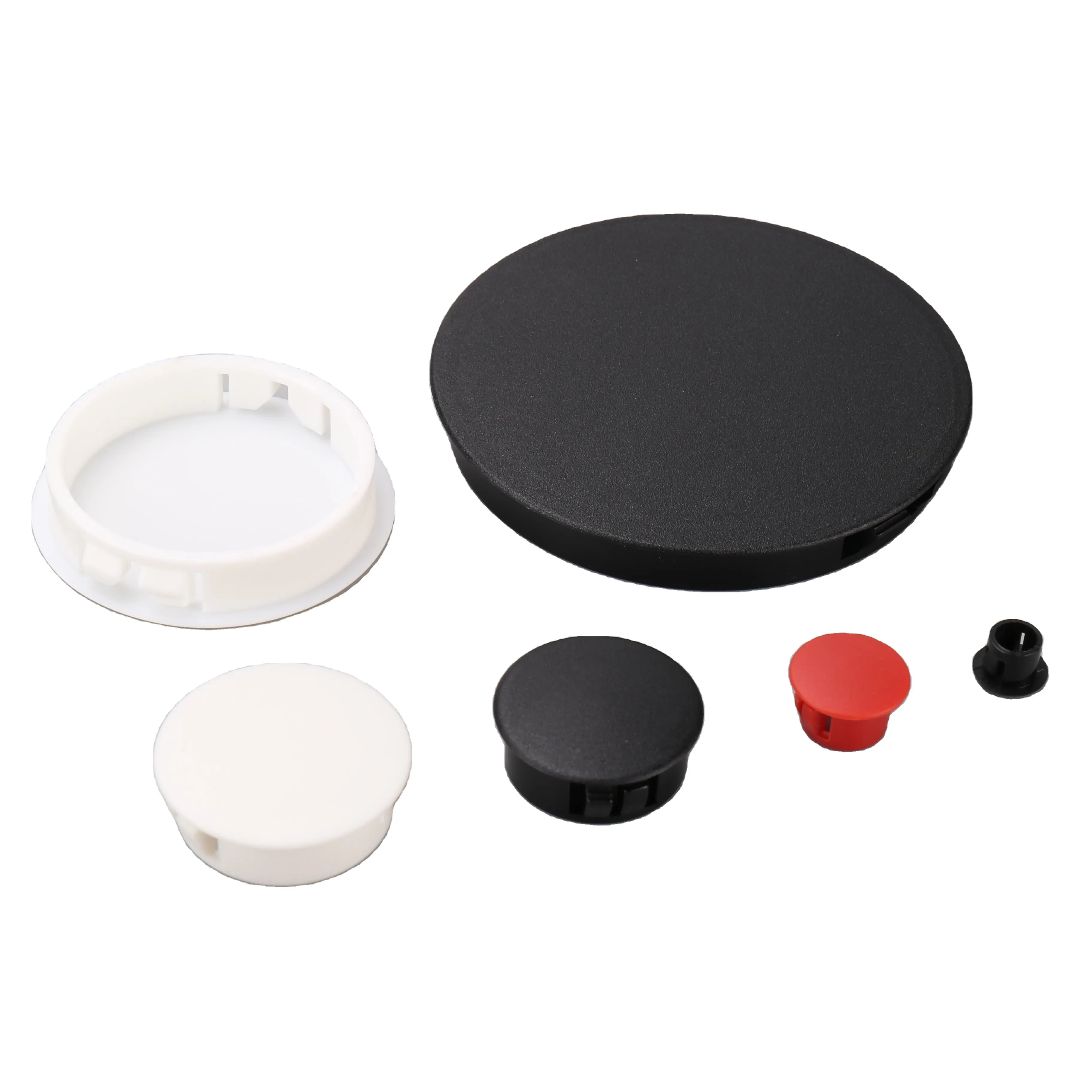 HP-10高品質プラスチックケーブル穴プラグ白と黒のナイロンプラスチック丸穴プラグカバー