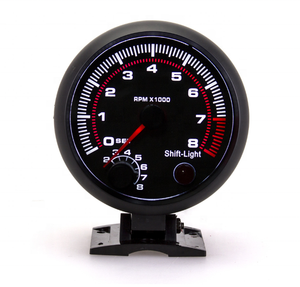 웬레 뜨거운 판매 자동차 계기판 수정 타코미터 0-8RPM * 1000 12V 범용 레이싱 타코미터 - Product Image 1