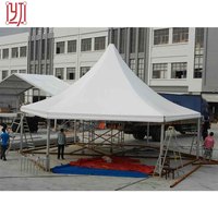 Chapiteau hexagonal de tente d'événement de tente de partie de crête élevée de bon prix 10*10m avec le plancher, tente personnalisable hexagonale pour des activités en plein air