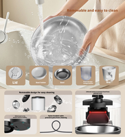 Offre Spéciale Distributeur Intelligent 4L pour Animaux de Compagnie en Plastique avec Caméra, Audio Bidirectionnel, Vision Nocturne, Double Alimentation pour Chats et Chiens, Idéal pour l'Alimentation Intérieure et en Voyage