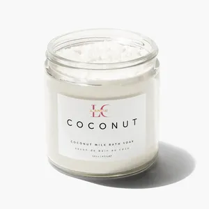 Bain de trempage au lait de coco apaisant végétalien naturel coréen nettoyage adoucissant pour la peau bain de corps marque privée - Product Image 1