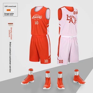 Maillot de <span class=keywords><strong>basket</strong></span>-ball en polyester double face pour hommes, uniforme d'équipe personnalisé pour les compétitions étudiantes, entraînement sans manches, séchage rapide - Product Image 2