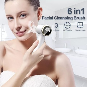 Portable Hot&Cold Compress Silicone Face Skin Scrubber Exfoliating <b>Cleaner</b> Electric <b>Sonic</b> Facial Cleansing Brush - Product Image 6