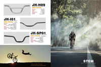 Handlebar Sepeda Gunung dan Sepeda Jalan dari Aluminium Alloy dengan Harga Pabrik Murah, Dapat Disesuaikan, dan Finishing Anodized Berwarna