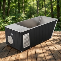 Piscine extérieure moderne pour bain froid avec refroidisseur 1HP, bain spa écologique pour la maison