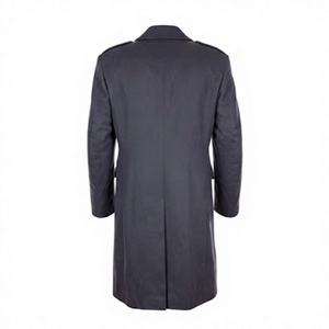Manteau long en laine imperméable pour homme, à double boutonnage, col rabattu, manches longues, boutons sur le devant - Product Image 2