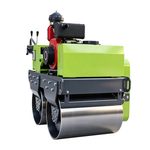 Compacteur routier à double tambour vibratoire, motorisé, vert, facile d'entretien - Product Image 4