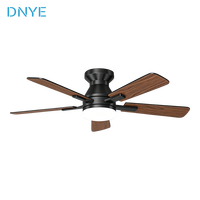 Ventilateur de plafond intelligent de conception moderne et nouvelle, 52 pouces, avec lumière, pour chambre à coucher, salon, hôtel, décoration industrielle