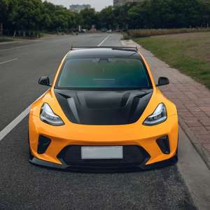 ชุดแต่งไวด์บอดี้สำหรับเทสล่า โมเดล <span class=keywords><strong>3</strong></span> สไตล์แฮคเกอร์ กันชนหน้า กันชนหลัง สเกิร์ตข้าง ฝากระโปรงหน้า สำหรับชุดแต่งเทสล่า โมเดล <span class=keywords><strong>3</strong></span> - Product Image 2