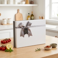 Boîte cadeau rectangulaire en carton gaufré, extra-large, avec couvercle et base, en matériaux recyclés et écologiques, pour vêtements d'anniversaire