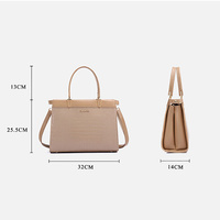 Sac fourre-tout de luxe en cuir PU façon alligator, personnalisé, haute qualité, pour femmes, vente en gros - Collection 2025