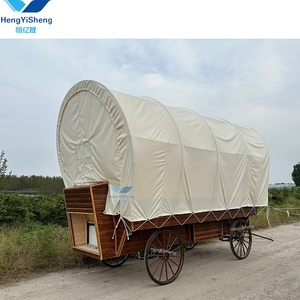 Tenda vagone di lusso Hotel di fascia alta Conestoga tenda portabagagli adatto <span class=keywords><strong>per</strong></span> campeggio all'aperto - Product Image 3