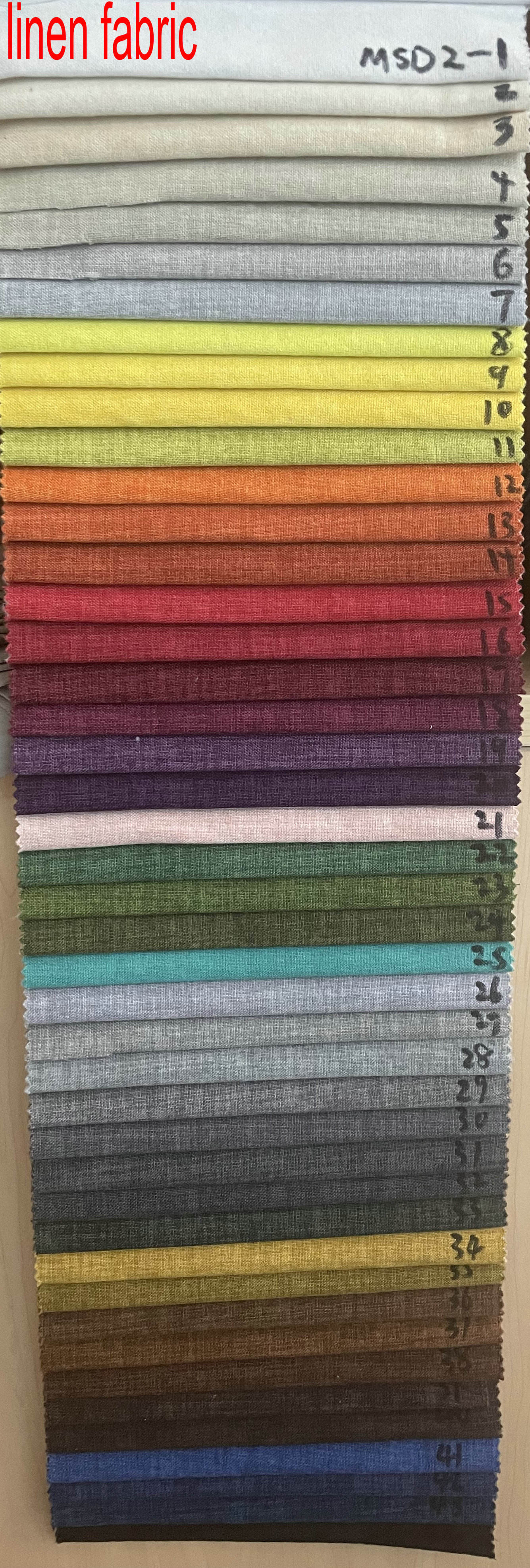 Tissu de toile de coton