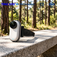 Clip de fixation pour casque pour Insta360 GO 3S, support léger et coupe-vent pour caméra d'action en vue à la troisième personne, pour montage de caméra de sport en extérieur