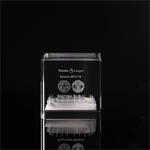 Alta Qualidade K9 Transparente 3D Laser Cubo De Cristal Embrião Branco Esculpido Artesanato De Vidro De Cristal Ornamentos - Product Image 6