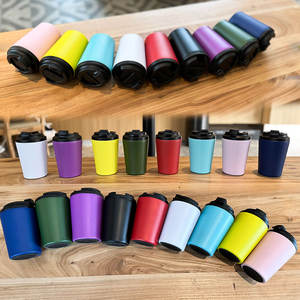 Taza de café térmica con tapa de tornillo de acero inoxidable de 350 ml disponible/taza de viaje para coche con vaso de café - Product Image 4