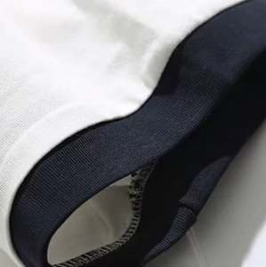 Venta al por mayor camiseta unisex de algodón camiseta de gran tamaño colorido cuello puño camiseta en blanco - Product Image 5